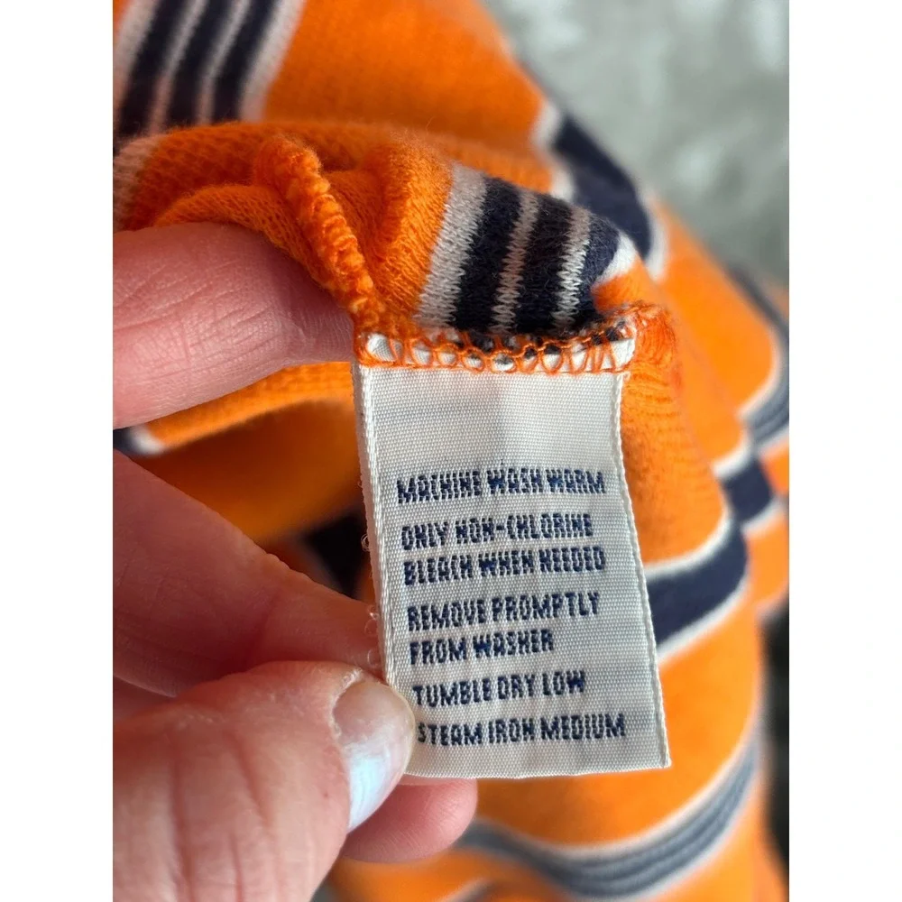 Polo Ralph Lauren Striped Polo Shirt M Orange‎ Preppy Old Money Cotton